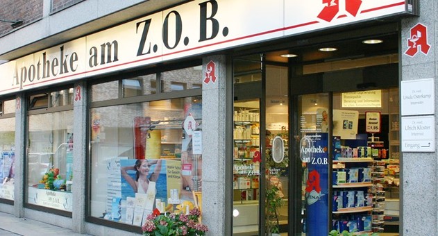Apotheke in Kiel dorekt am ZOB