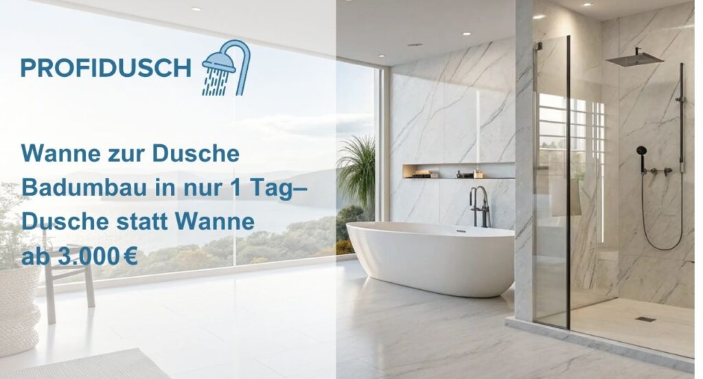 Profidusch Badumbau (von der Wanne zur Dusche) Schwedelbach